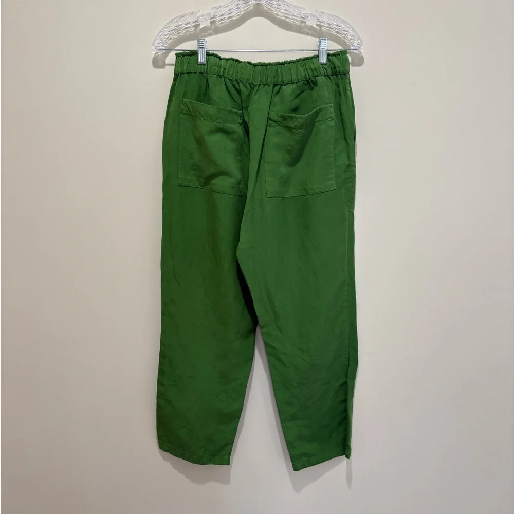 Zara Linen Blend Stretch Waist Pants